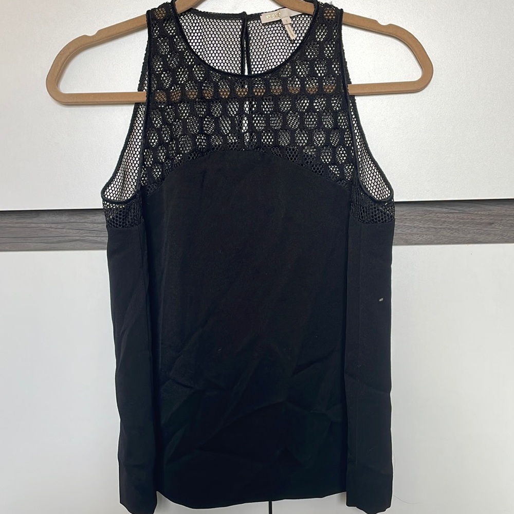 Maje top with mesh detail
